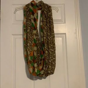 Leopard print infinity scarf